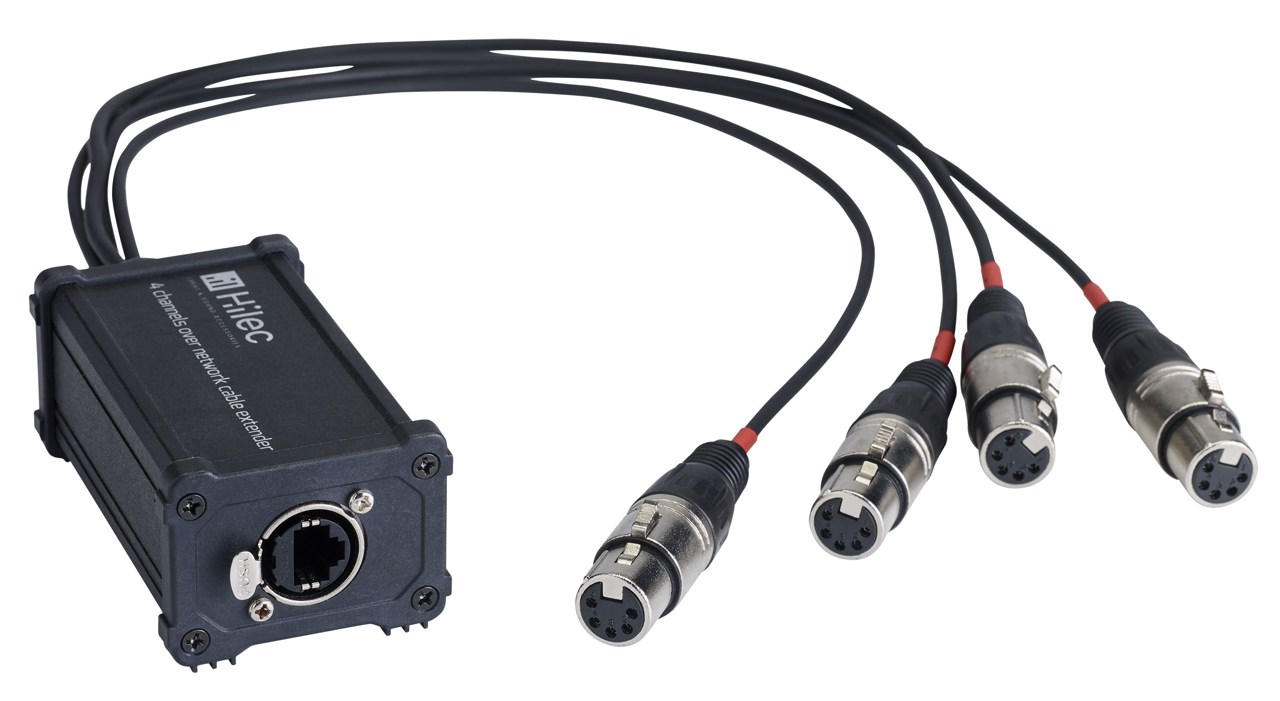 RJ45 / XLR5F adapterdoos voor audio of DMX signaal