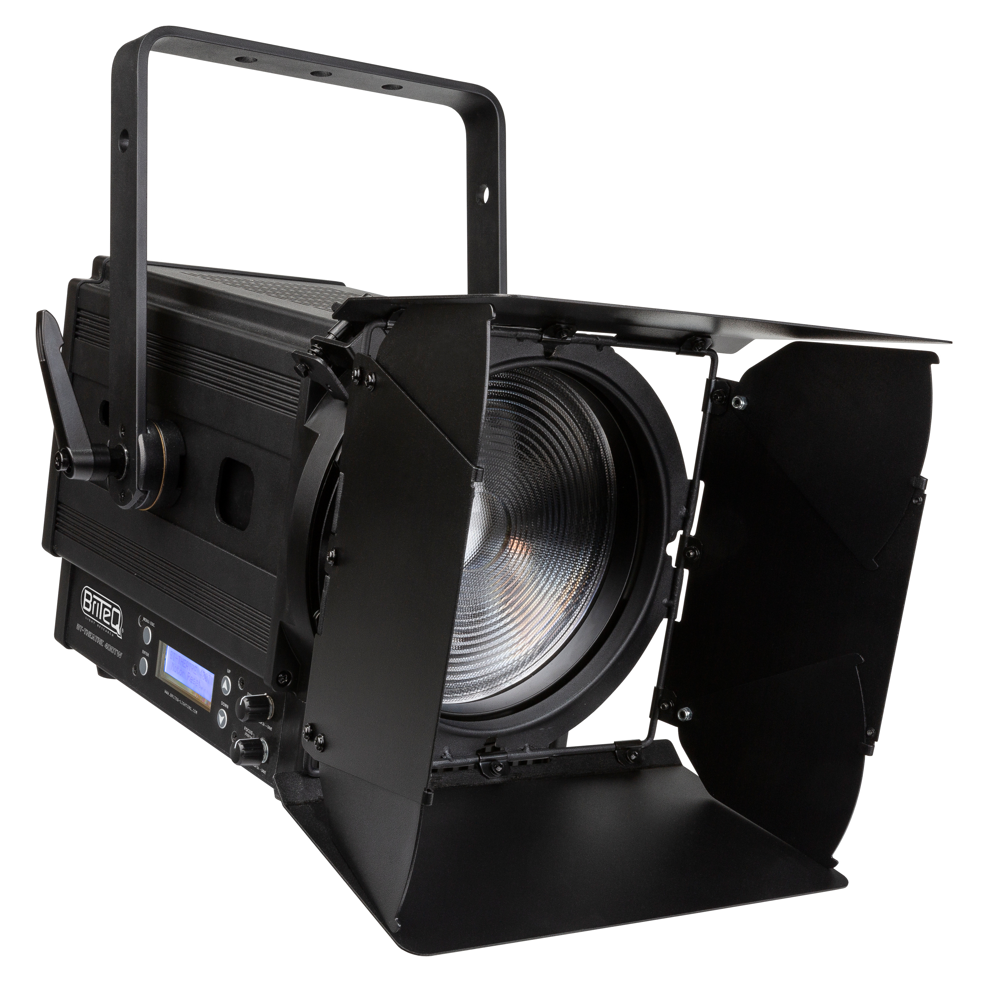 Powerful 400W LED theater / TV Fresnel with tunable white ranging from 2800K to 6000K, combined with exceptional photometric / price ratio and good light output!