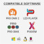 B2 LD-512TOUCH - Compatible software