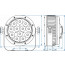 B1 BTI-FLATPAR12 - Dimensions